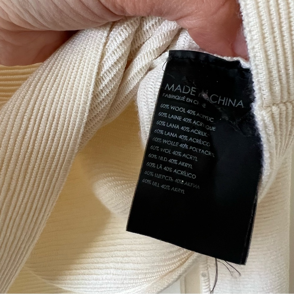 Cream Ribbed Sweater - Picture 3 of 3